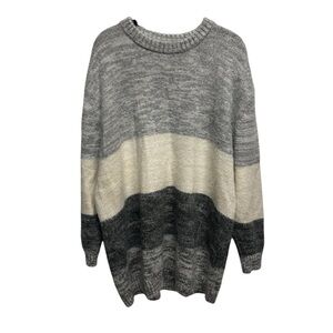 Universal Thread Womens Colorblock Tunic/Sweater Fall Soft Cozy Cabin-Core Sz Xl